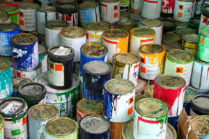 Various Paints Scattered