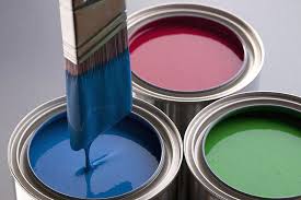 paint cans and brush